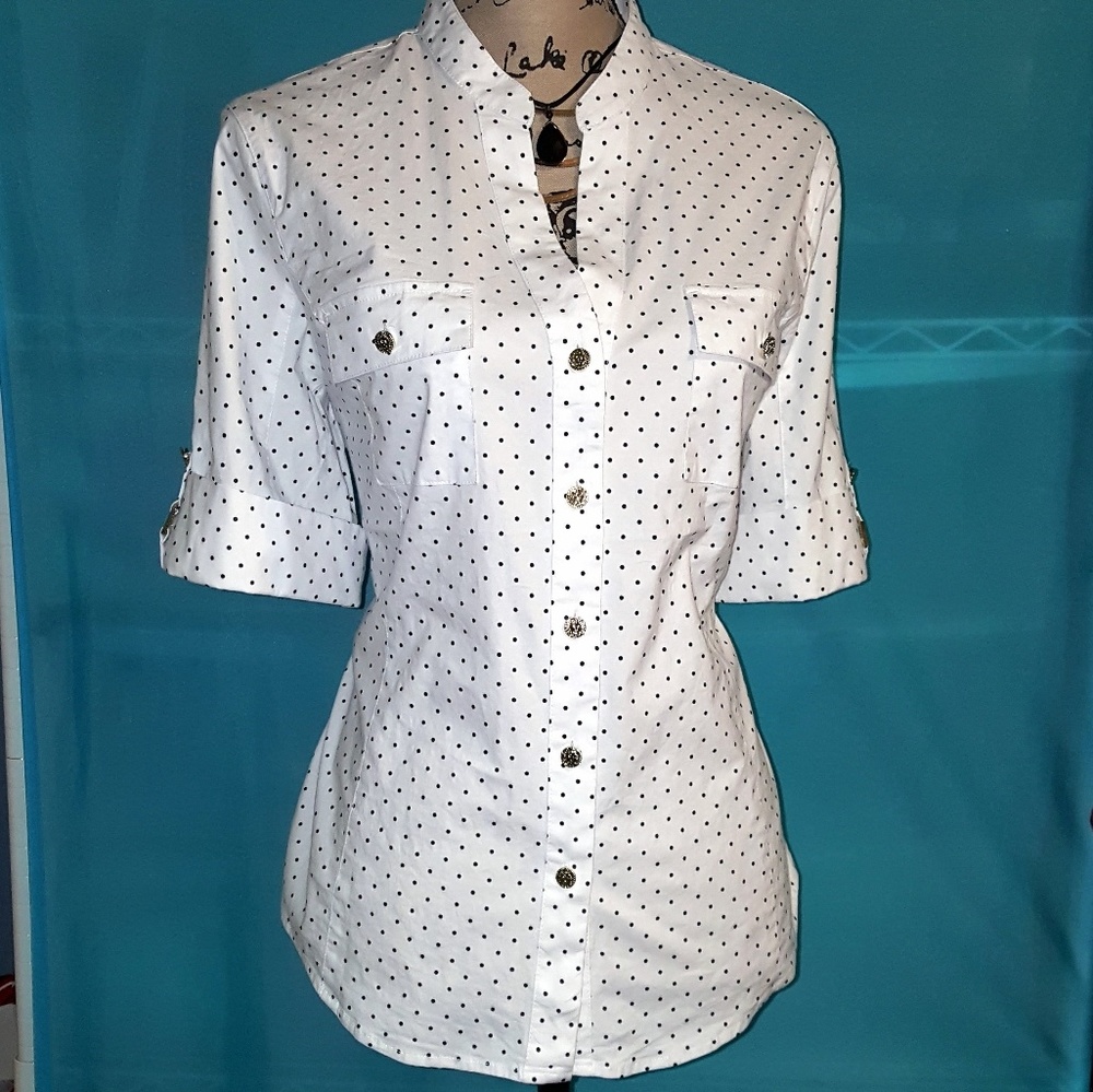 Polka Dot Button Up - image 3